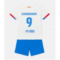 Barcelona Robert Lewandowski #9 Fotballklær Bortedraktsett Barn 2023-24 Kortermet (+ korte bukser)